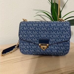 Michael Kors Soho denim shoulder bag